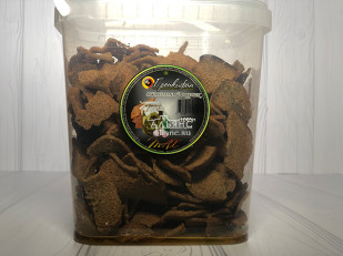 Мясные снеки: Ведро Ржаные гренки с малосольным огурчиком