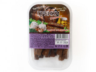 Другие закуски: Сурские гренки Чеснок с зеленью (100 гр)