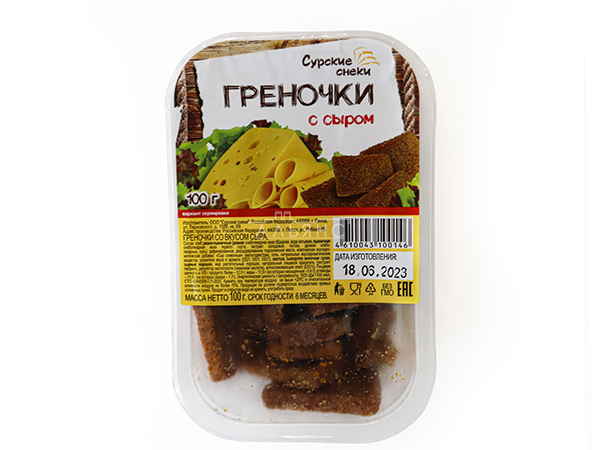 Сурские гренки со вкусом Сыра (100 гр) в Мурманске