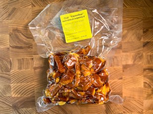 Сырный продукт ФЕРМЕРСКИЙ паутинка копченый: Жареный сыр