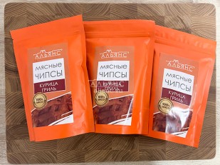 КВАНТОРГ Рубец по-мексикански с соусом чили 150гр/уп: Мясо (АЛЬЯНС) вяленое курица 
