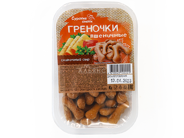 Сурские (ПШЕНИЧНЫЕ) Сливочный сыр (100 гр) в Мурманске