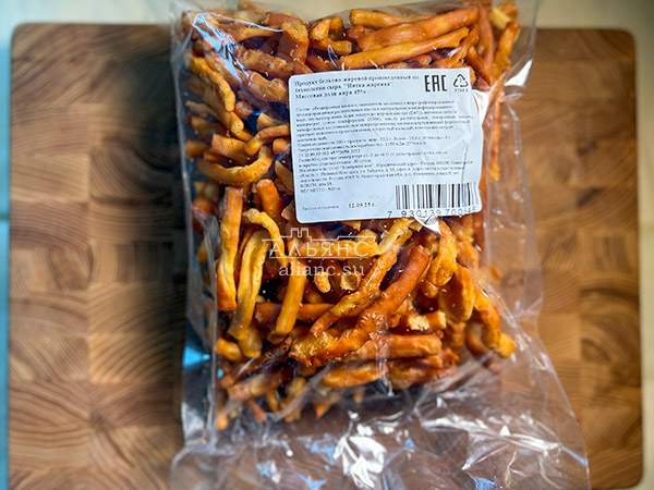 Нитка ЖАРЕНАЯ  Oktobersnack1 кг (сырный продукт) в Мурманске