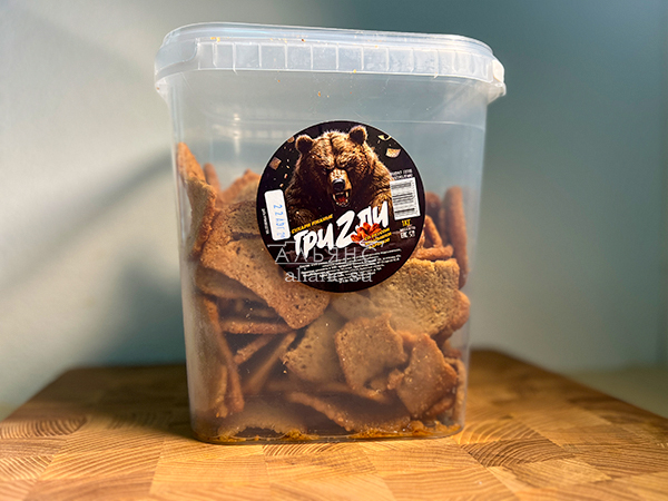 Ведро Ржаные гренки со вкусом Крылышки Барбекю (1 кг) в Мурманске