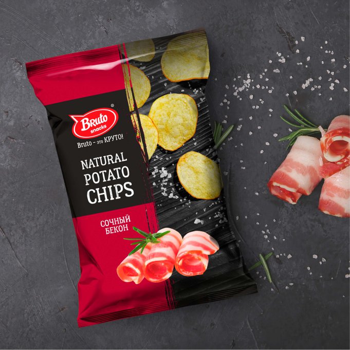 Картофель «Бруто» со вкусом бекона 130 гр. в Мурманске
