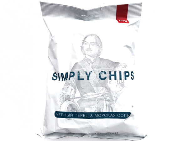 Картофельные чипсы "Simple chips" Морская соль и черный перец 80 гр. в Мурманске